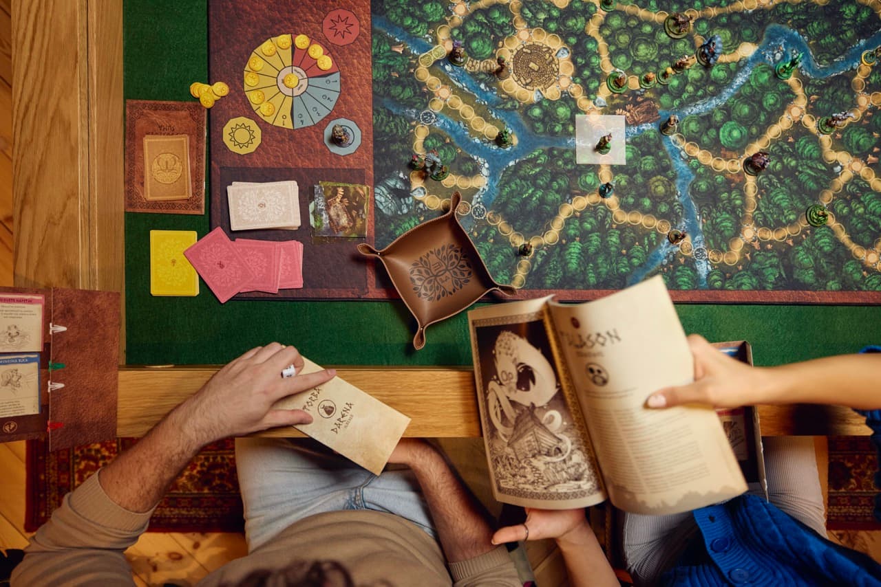 Forest of Radgost board game on the Arcadian table